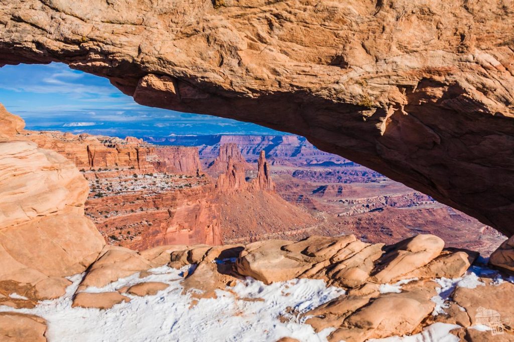 Seeing Canyonlands is one of the benefits to visiting Utah National Parks in the winter.