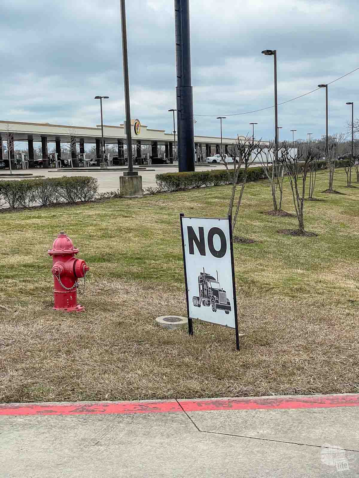 You won't find any semi trucks at Buc-ee's.