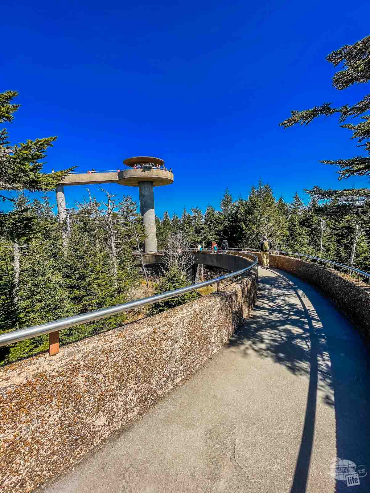 The observation tower at Clingmans Dome
