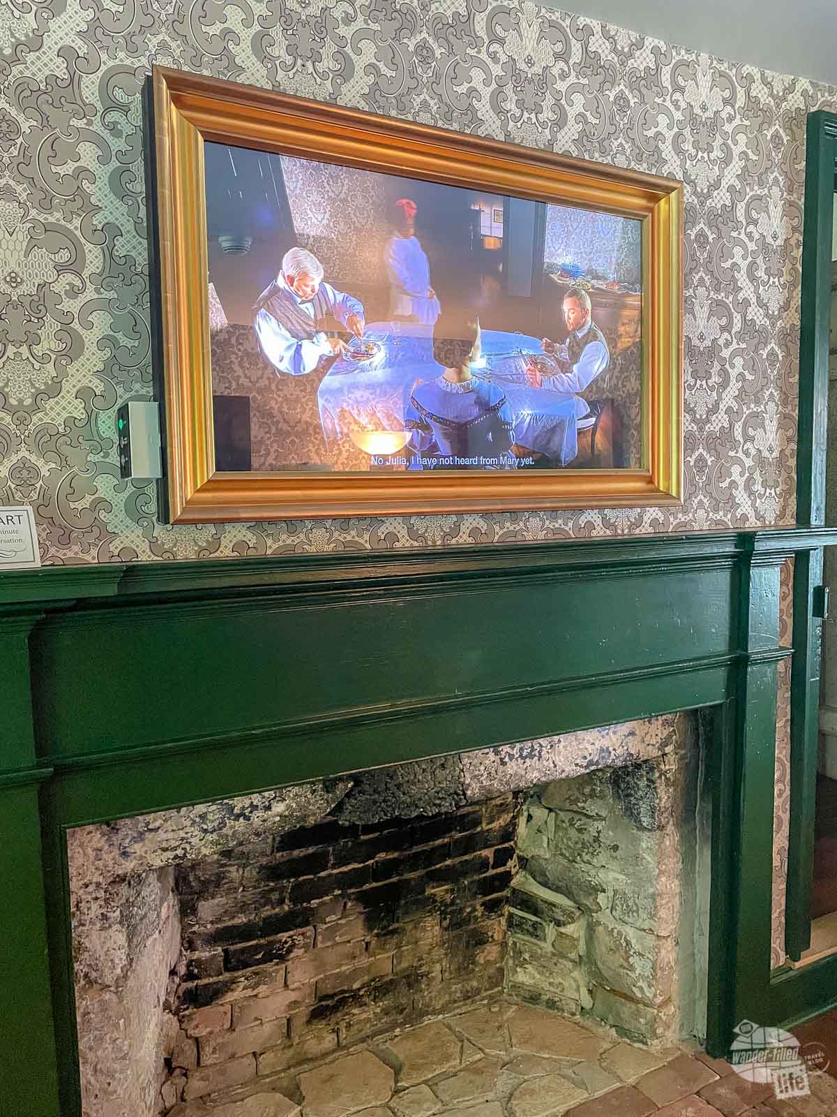 The Grant National Historic Site made good use of video picture frames to tell the story of the house.