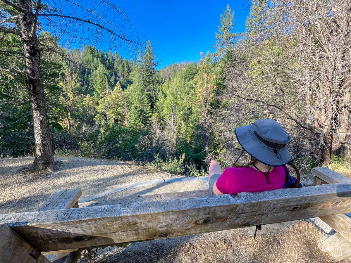 Relaxing while hiking at Whiskeytown National Recreation Area