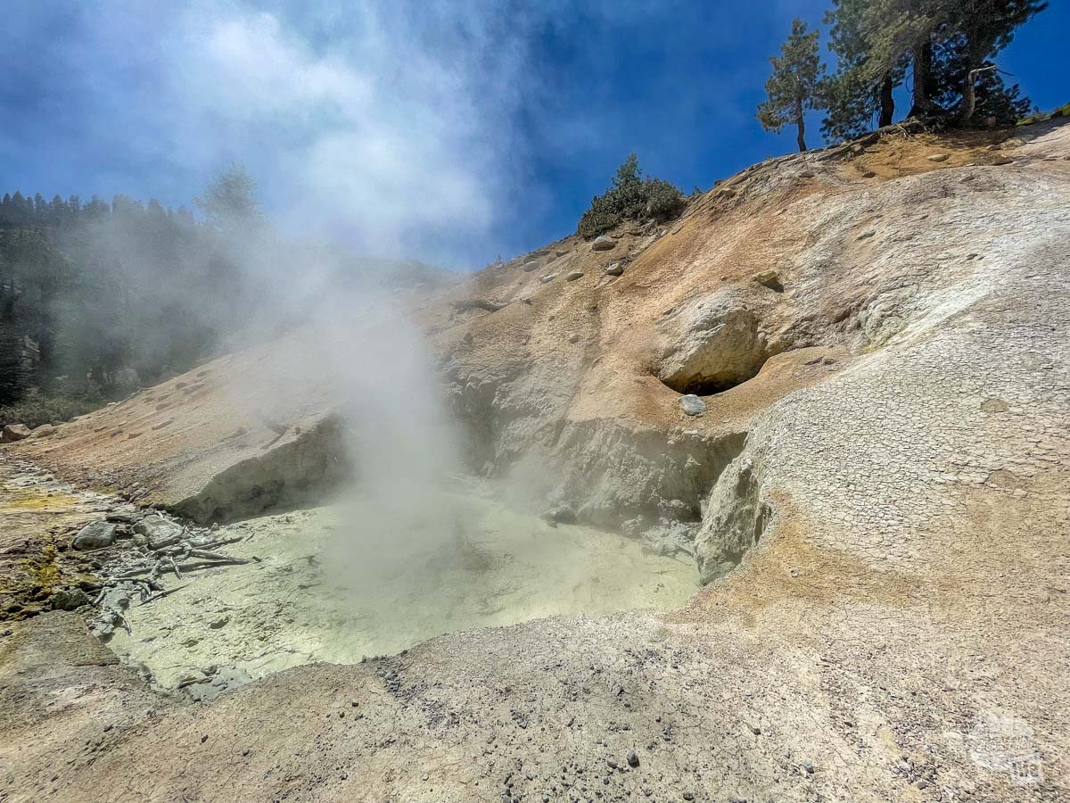 Sulphur Works is one of the most easily accessible hydrothermal features at Lassen Volcanic National Park.