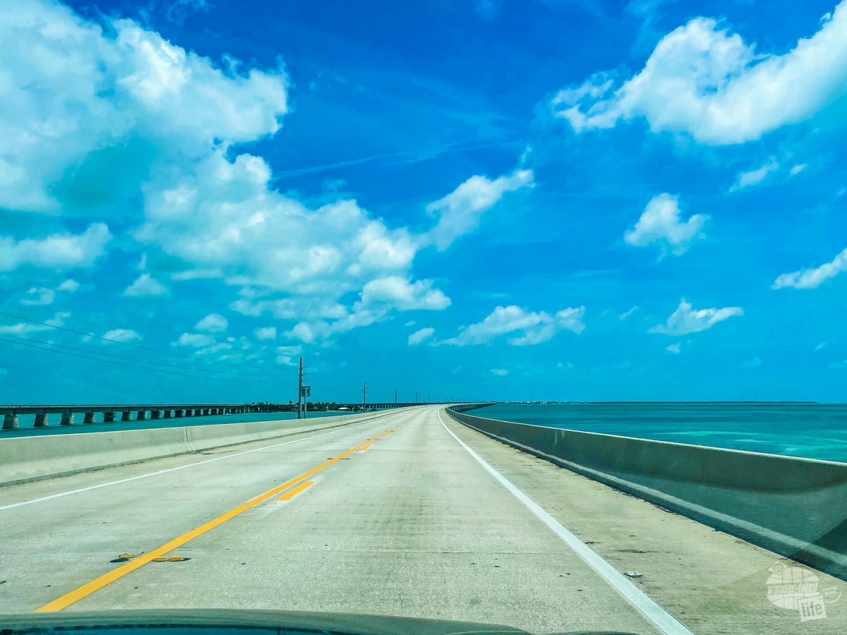 Driving the Overseas Highway on the Seven Mile Bridge