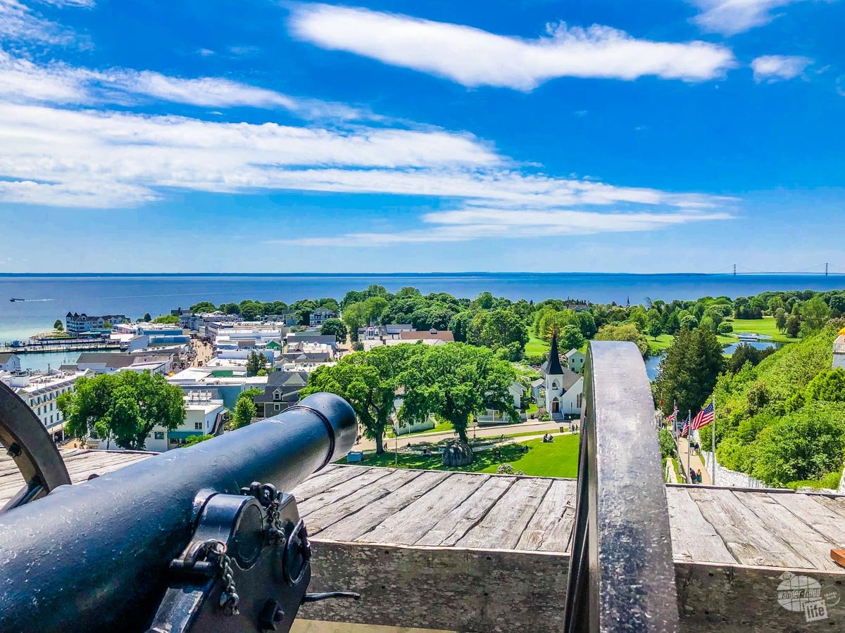 View of downtown from Fort Mackinac.
