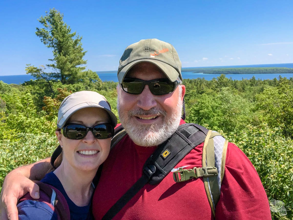 Bonnie and Grant enjoying one day on Mackinac Island. Be sure to include a hat and sunglasses on your Yellowstone packing list.